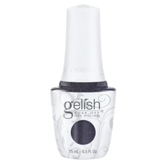 GELISH gel polish bottle with dark purple glitter gel, 15 mL