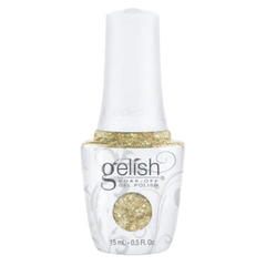 GELISH GRAND JEWELS nail gel polish bottle with gold glitter