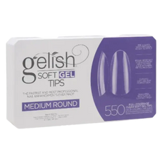 Gelish soft gel tips box, medium round (550 count)