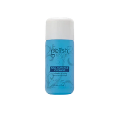 Gelish nail surface cleanse bottle, blue label and white cap, 120 ml