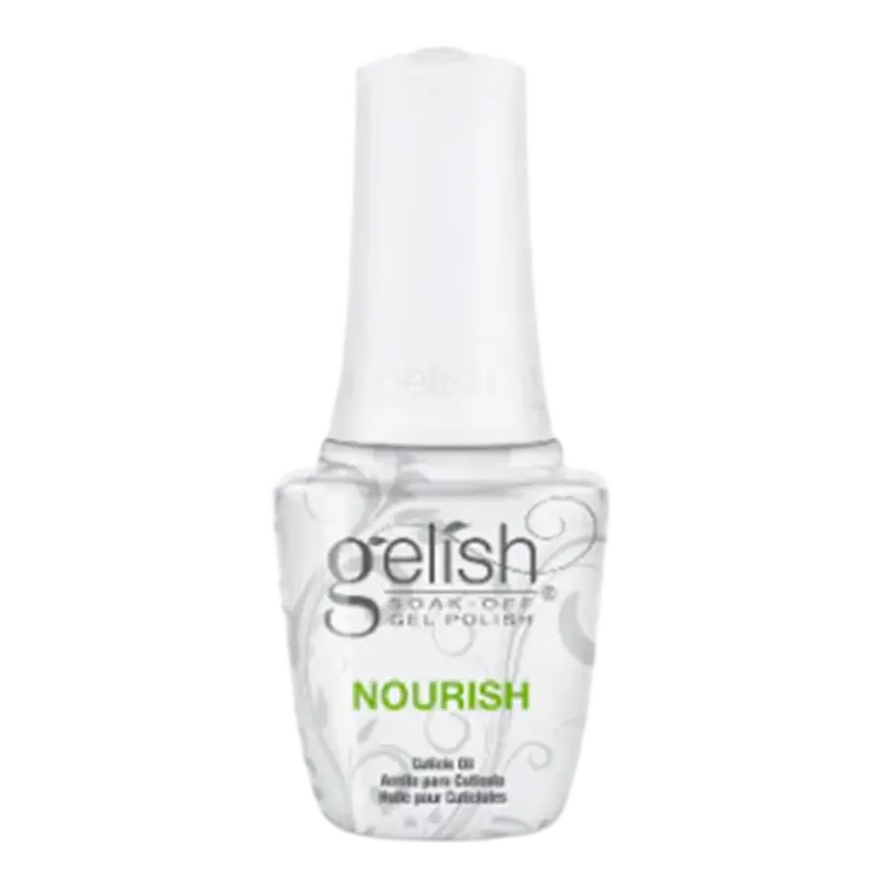 GELISH Nourish cuticle oil bottle with green label