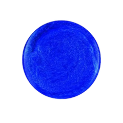 Blue gel polish color swatch circle