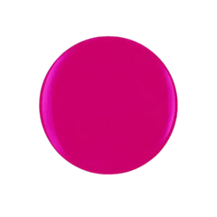 Pink gel polish color swatch, full circle