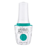 Gel nail polish bottle with teal shade, 15 mL Soak-Off gel