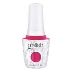 GELISH gel polish bottle with pink polish and 15 mL label