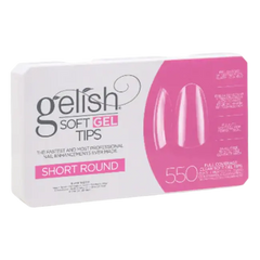 Gelish gel nail tips box, short round 550 count