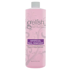 Gelish soak-off remover bottle with artificial nail remover label, 480 ml