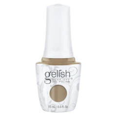 GELISH gel polish bottle in taupe shade, 15 mL, with white cap.