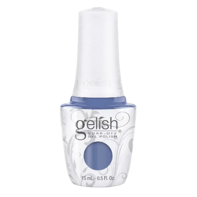 Gelish soak-off gel polish bottle with light blue shade, 15 mL