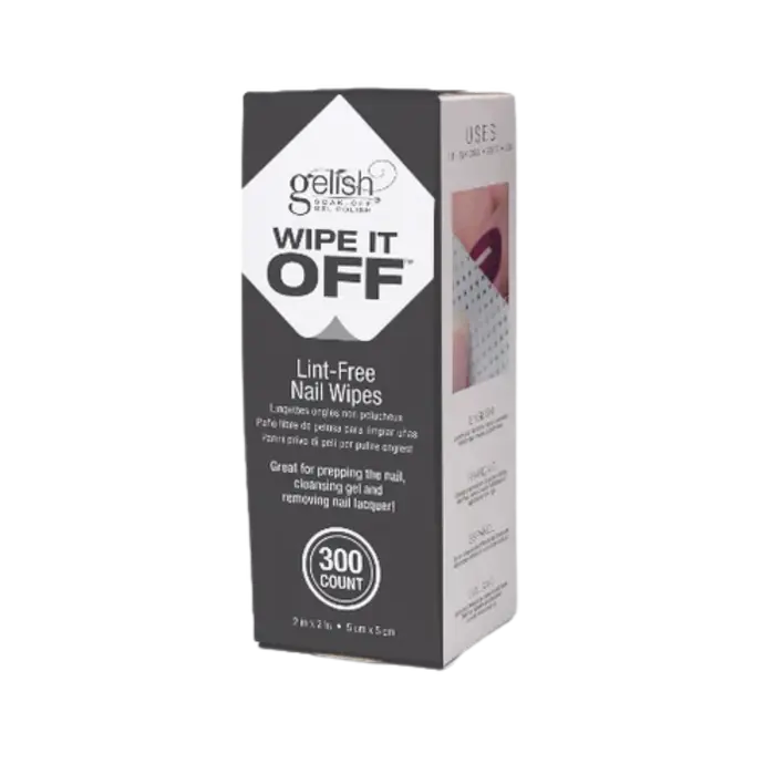 GELISH Wipe It Off lint-free nail wipes, 300 count box