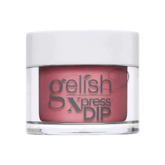 Gelish Xpress Dip nail gel in jar, rose-mauve color