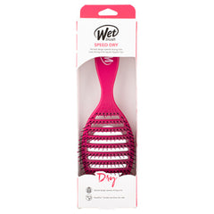Wet Speed Dry hair brush packaging showing pink brush on display card