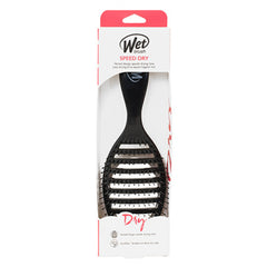 Wet Speed Dry hair brush in retail box, black brush with red Dry text