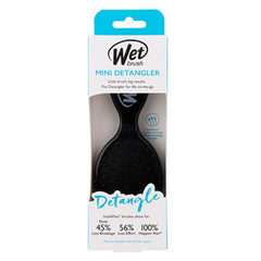 Wet Brush Mini Detangler packaging with black mini hair brush