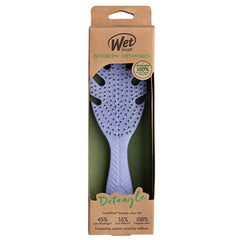 Wet Brush Go Green detangler brush package card with lavender paddle brush