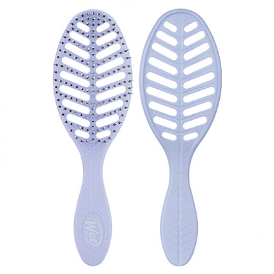 Wet Go Green Speed Dry hair brush, light purple paddle with oval holes