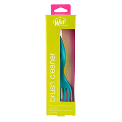 Wet brush pro brush cleaner tool box with teal brush and comb tines