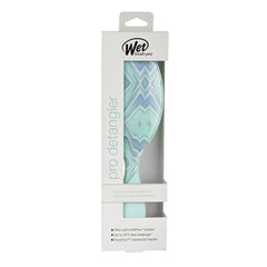 Wet Brush Pro Detangler hair brush package with teal pearlescent paddle design