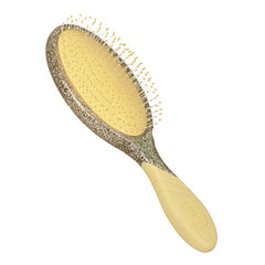 WetBrush Pro detangler hair brush, honey yellow handle with glittered oval pad