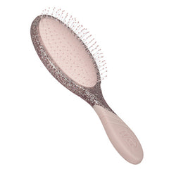 WetBrush Pro detangling brush with blush pink handle and glitter oval bristle pad
