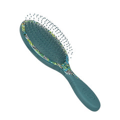 Wet Brush Pro detangler oval brush, zebra tropical print head, teal handle with grip