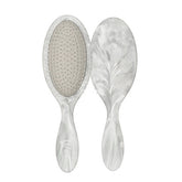 Wet Brush detangling brush with grey oval bristle pad and matte marble handle