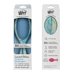 Wet brush detangler limited edition blister pack with brush view on white card