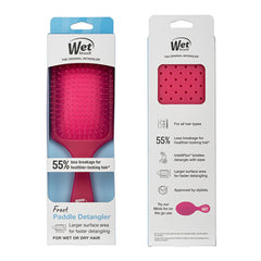 Wet Brush Frost paddle detangler box with pink brush shown