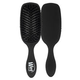 Wet Brush detangler hair brush, black cushion paddle with bristles and cover handle pad