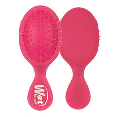 Pink Wet Brush mini detangler hair brush with rounded paddle shape