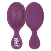 Purple Wet Brush mini detangler with oval cushion and flexible bristles, back view
