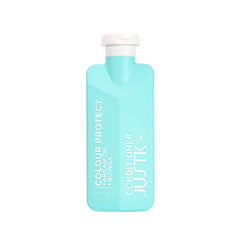 Turquoise conditioner bottle with flip-top cap