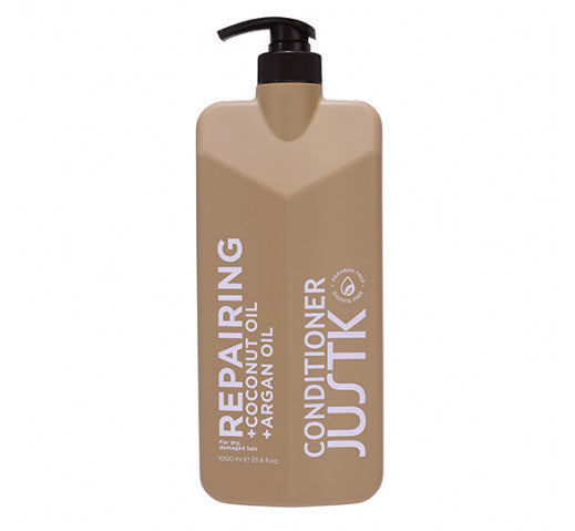 Conditioner bottle with pump, beige, JUSTK Repairing