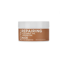 Hair mask jar with white lid: Repairing + Coconut Oil + Argan Oil, 250 ml