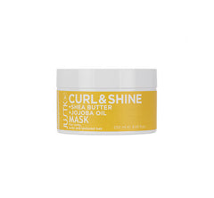 JUSTK Curl & Shine hair mask jar with shea butter and jojoba oil, 250 ml