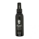 Sea salt spray bottle, dark black with pump and front label