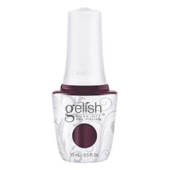 Gelish gel polish bottle, dark black cherry berry maroon, 15 ml
