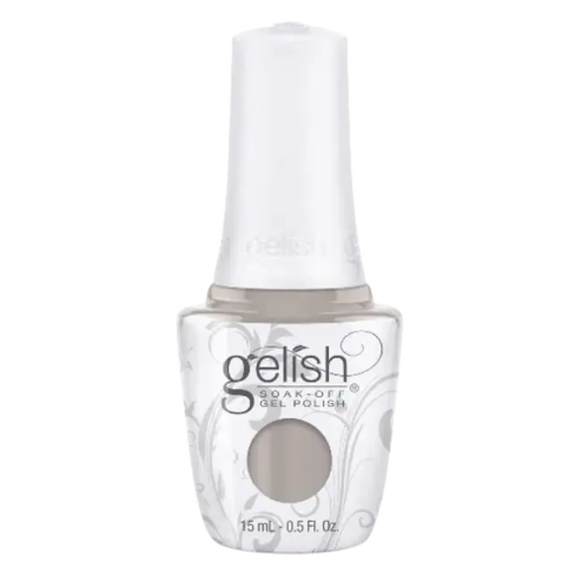 Gelish gel polish bottle, milky light gray nude shade