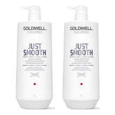 Just Smooth shampoo & conditioner bottles, 1L, white pump tops
