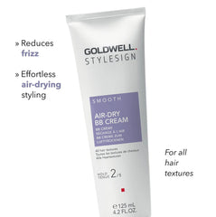 Goldwell StyleSign Air-Dry BB Cream tube with purple Smooth label and hold marking