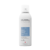 Hair root boost spray bottle, white with blue label and Goldwell StyleSign branding, 200 mL.