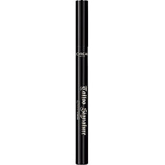 Black liquid eyeliner pen with fine felt tip