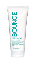 HL Bounce curl creme leave-in anti-frizz tube, white with green label text