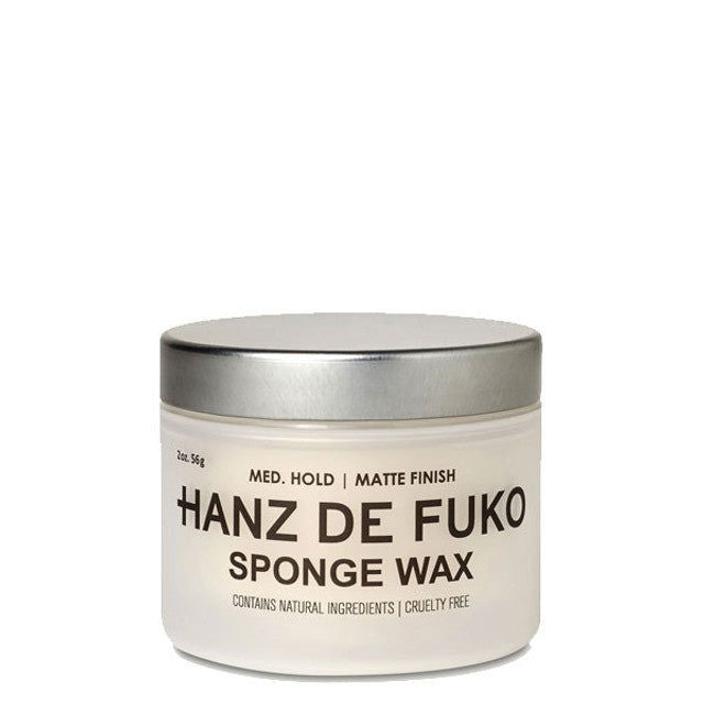 Hanz De Fuko Sponge Wax jar, matte finish hair styling wax container, 56 g