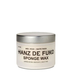 Hanz De Fuko Sponge Wax jar, matte finish hair styling wax container, 56 g