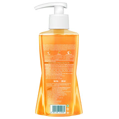 Himalaya turmeric face wash bottle rear view with pump and ingredient panel