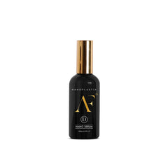 Nanoplastia AF nano serum bottle with gold cap and black glass