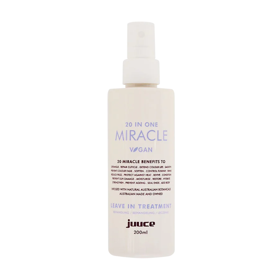 JUUCE 20 in One Miracle spray bottle with white pump, 200 ml