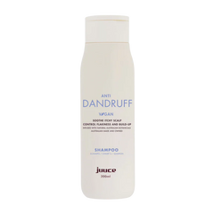 Anti-dandruff shampoo bottle, 300 ml, light beige with vegan label