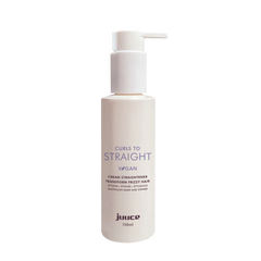 JUUCE Curls to Straight vegan cream straightener bottle, 150ml